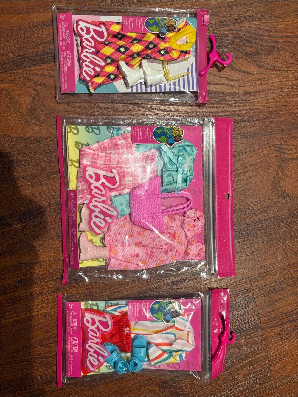 3 NEW Barbie Fashion Outfit Sets